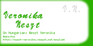 veronika neszt business card
